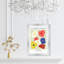 «Pink Modern Floral» par - Reproduction encadrée-68916750-68916751