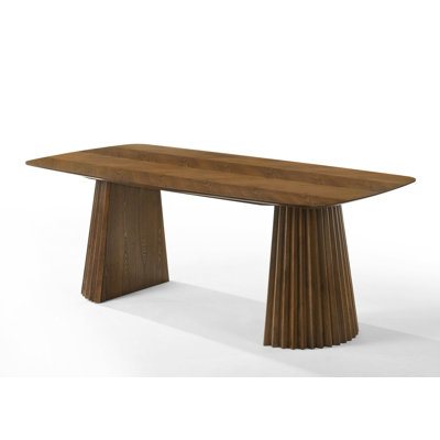 Weybridge - Mid-century Modern Herringbone Walnut Dining Table