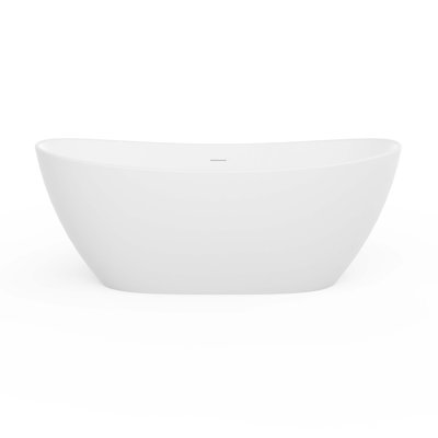 65 Inch Artificial Stone Solid Surface Freestanding Bathroom Bathtub