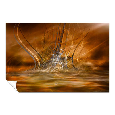 Flames & Water Splash - No Frame Print