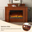 Foyer électrique simple 59,06 "Brown-1611315676