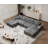 U-shaped Sectionals (Dark Gray)