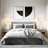 Silver Mirrored Bedside Table Lamps Set Of 2