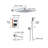 Wall Mount Shower System With Hand Shower Single Handle Shower Faucet Set Stainless Steel Shower Trim Kit With Tub Spout-120642143
