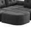Canapé modulaire surdimensionné avec méridienne, structure entièrement en mousse, revêtement texturé tissé-2144356956