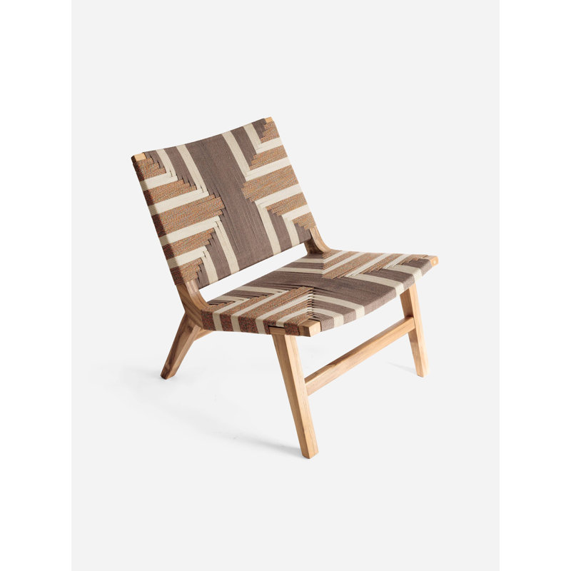 Casares Upholstered Accent Chair, Natural, Almond Frost Polyester