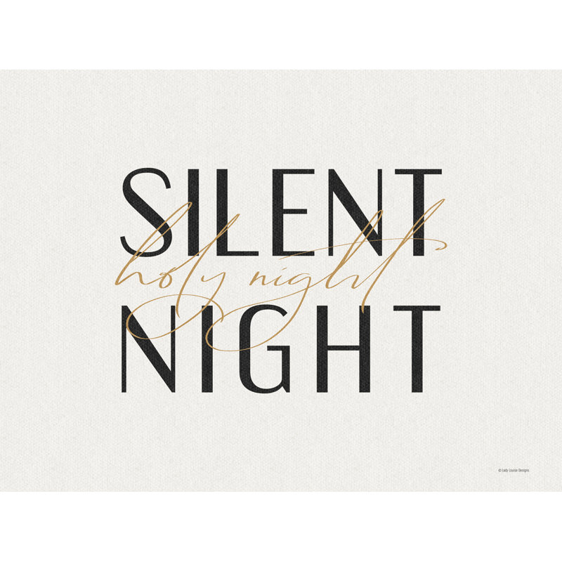 «Silent Night» par Lady Louise Designs, H 8 po x l 12 po