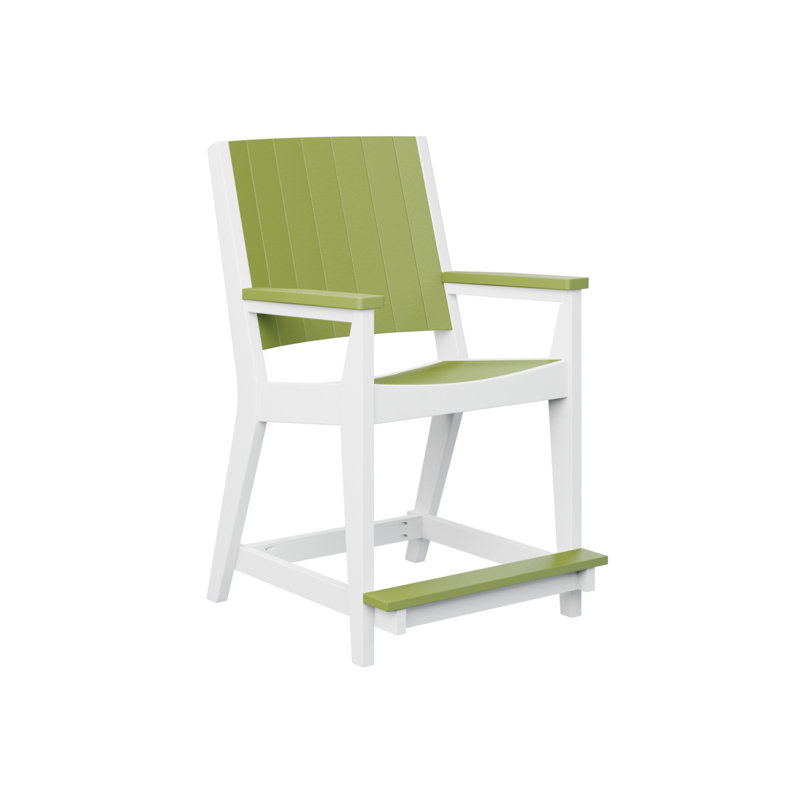 Chaise de comptoir Anselmo, 21.5", Vert kiwi