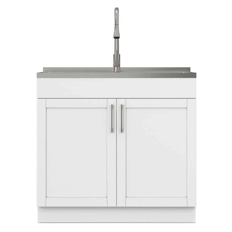 Évier et armoire à lessive moderne tout-en-un 36 po Modern Shaker