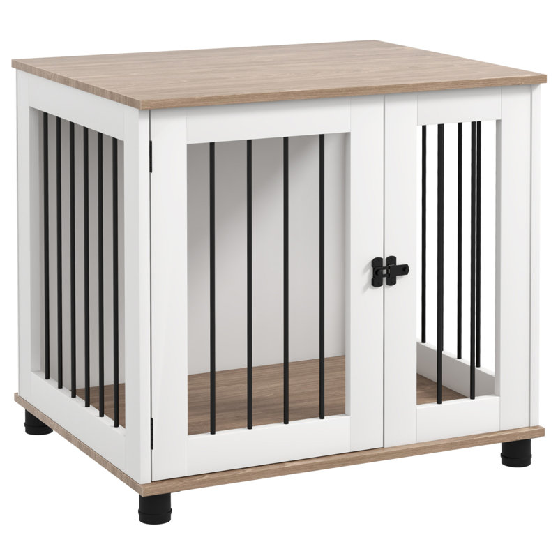 Table d'appoint multifonctionnelle pour chien avec porte verrouillable pour animaux de compagnie