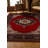 Guria Red/Brown/Burgundy Oriental Vintage Look Machine Printed Cotton Chenille Area Rug-790341679