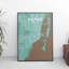 Miami City Map - No Frame Print-65126778