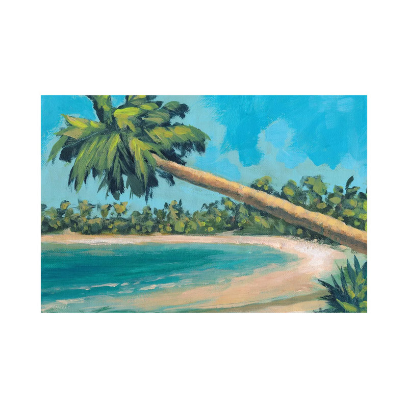 «A Palm Tree Away» par Dan Meneely, reproduction d'art sur toile tendue, H 8 po x l 12 po x P 0,75 po