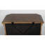 Table de chevet 1 pièce en faux bois sculpté avec détails de meubles de chambre à coucher et table de chevet avec poignées en anneau en bois massif et 2 tiroirs de rangement