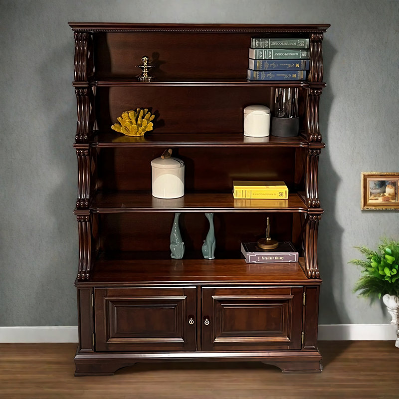 Rural Retro Solid Wood Rosewood Bookcase