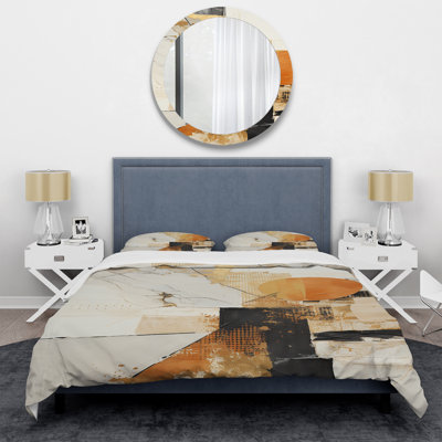 Yellow Radiant Sunset Dream 1 - Abstract Collages Duvet Cover Set