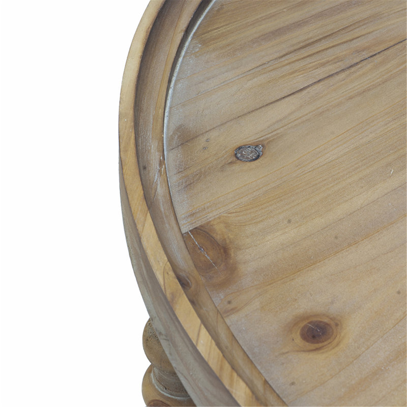Stylish and Functional Wooden End Table with Open Cane Shelf for Versatile Use in Living Room or Bedroom
