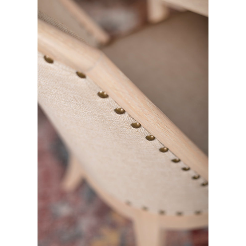 Aria Upholstered Dining Chair, Oak