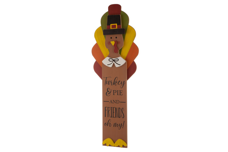 The Holiday Aisle® Wooden Turkey Porch Sign