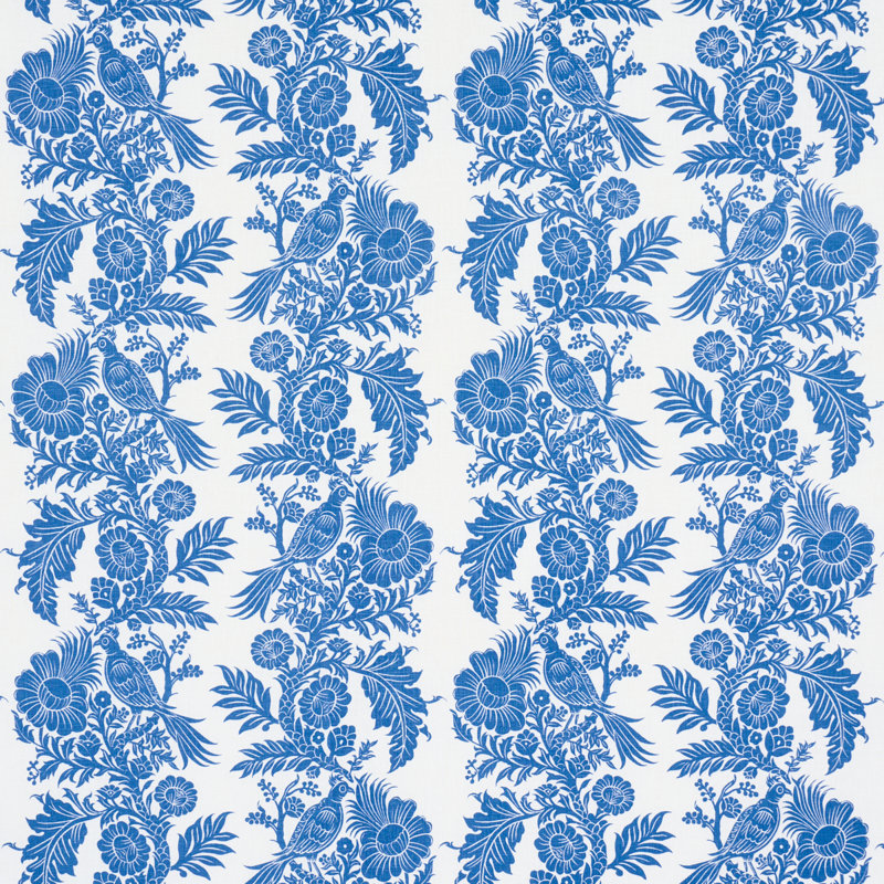 Tissu Schumacher X Marie-Anne Oudejans, Bleu