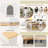 Foldable Dining Table With Hidden Casters&Multi-Port Power Socket - Versatile Kitchen Island Solution-2106634371