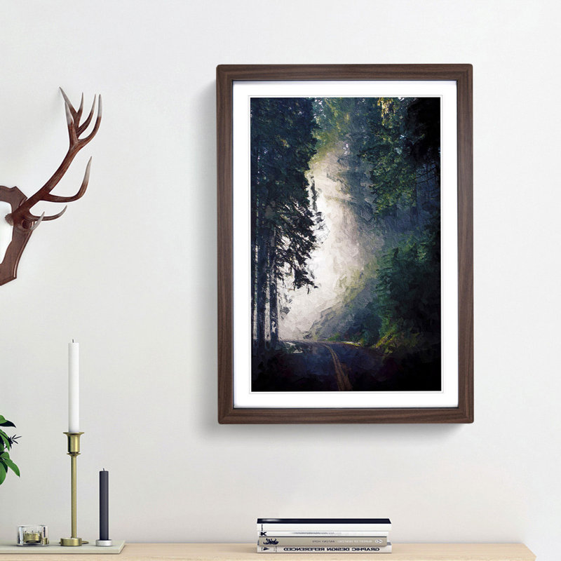 Forest Light - Framed Print, Walnut Framed, 48cm H x 36cm W x 2cm D