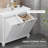 HOMCOM Tilt-Out Laundry Sorter Bathroom Cabinet-1187000503