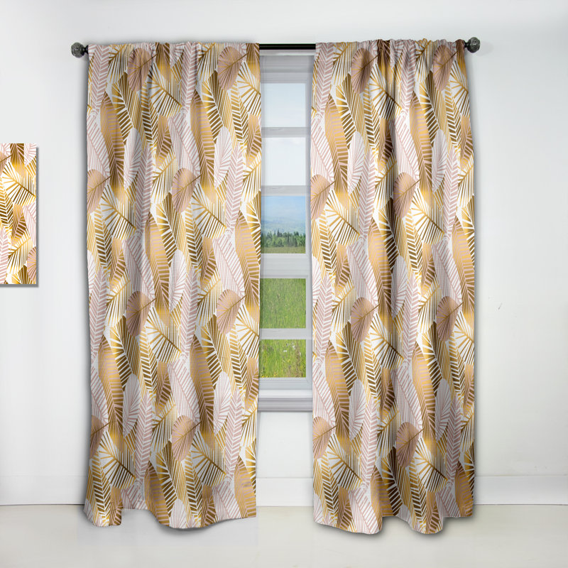Rideau en lin / polyester, L 52 po x L 95 po