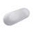 67-Inch Solid Surface Stone Resin Oval Shape Soaking Bathtub With Overflow