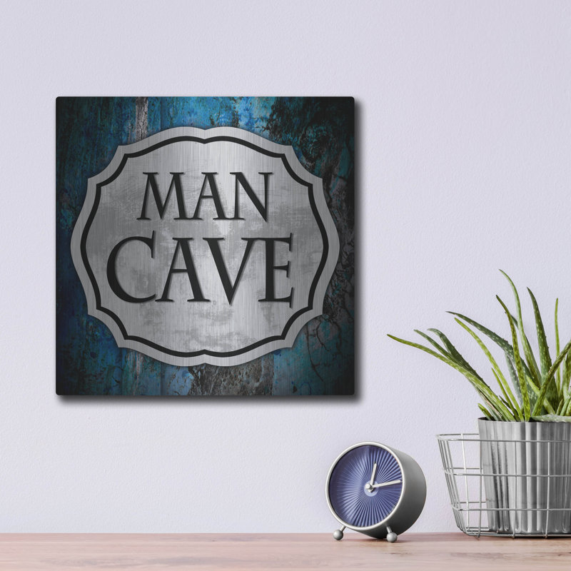 «Man Cave 1» par Lightbox Journal 17 Stories, art mural en métal, H 12 po x l 12 po