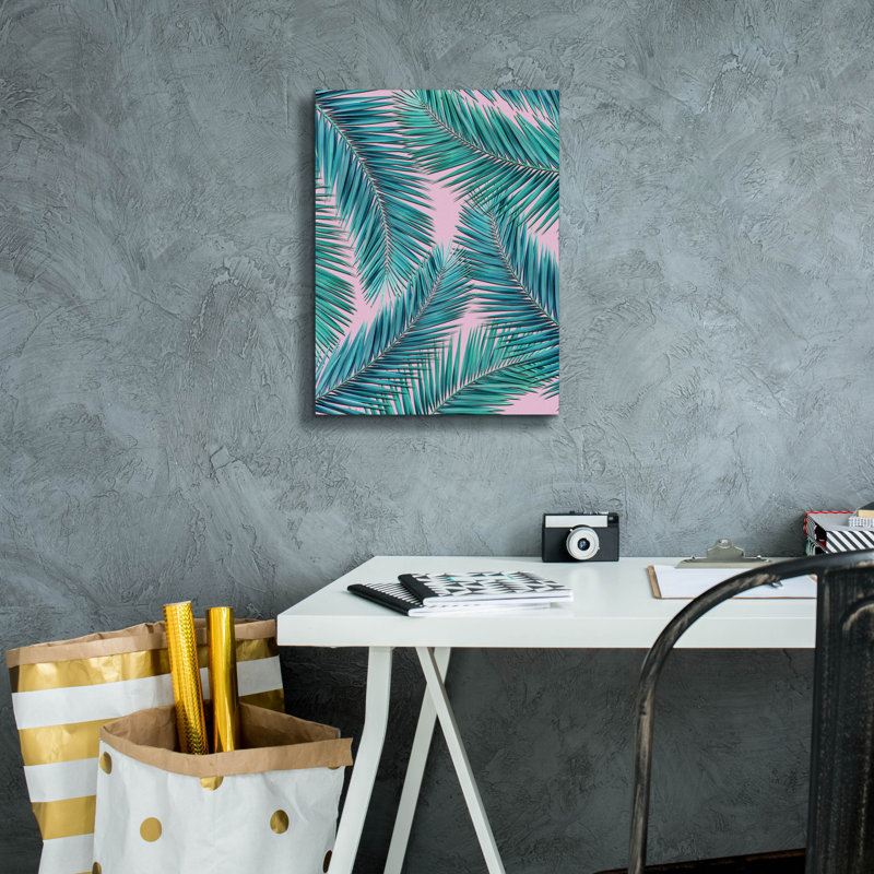 «Palm» par Mark Ashkenazi, art mural sur toile, H 16 po x l 12 po x P 0,75 po