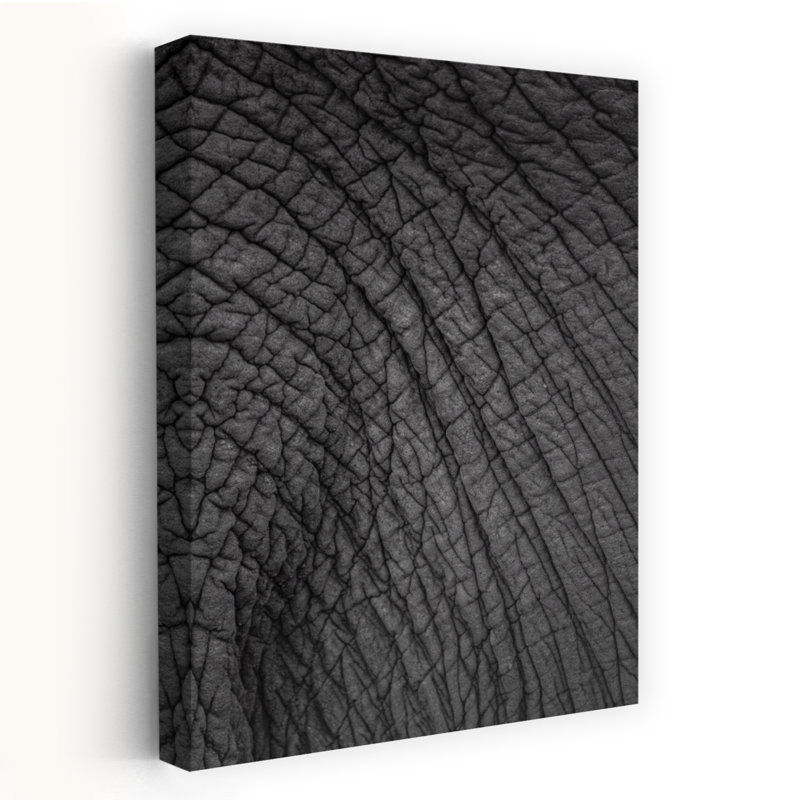 Art contemporain contemporain, éléphant minimaliste, art animalier, H 24 po x l 16 po