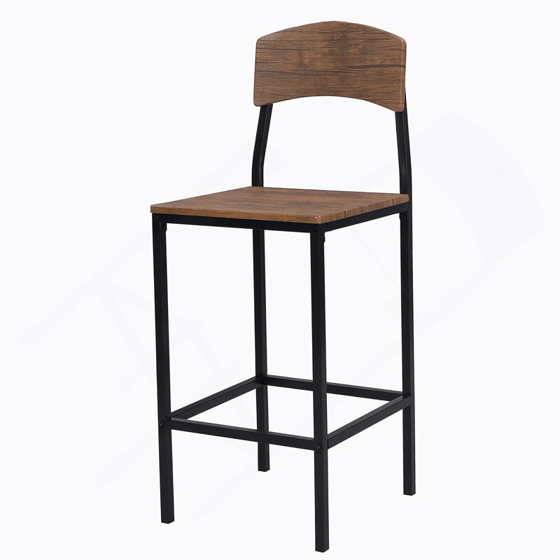 Farmhouse 5-piece Counter Height Drop Leaf Dining Table Set with Dining Chairs, Black