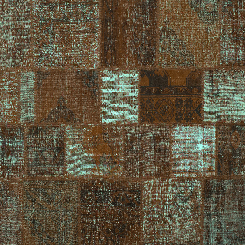 Maudell Performance Patchwork Indoor Rug, Square 3'
