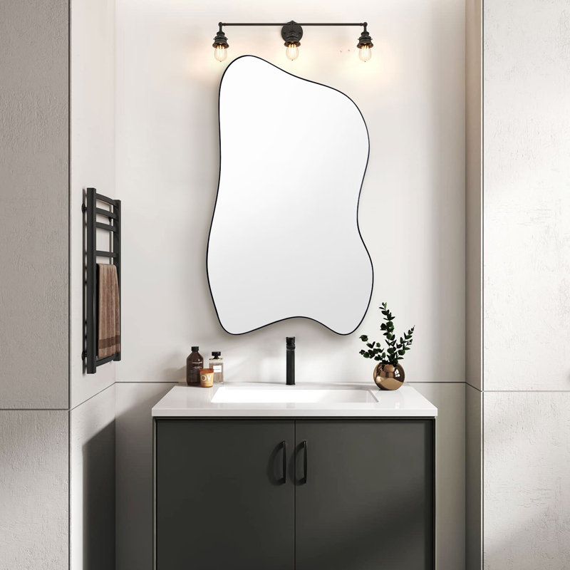 Miroir mural Dominykas, Noir