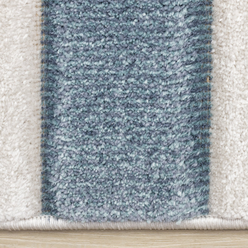 Tapis à motif géométrique Islae Frieze, Rectangle 7 pi 10 po x 10 pi 6 po