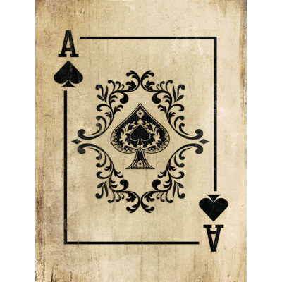 Ace Of Spades - Wrapped Canvas Print