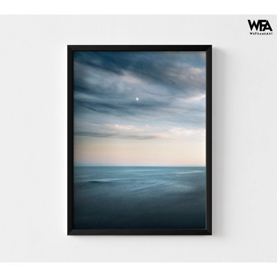 «Ocean 7» par Ian Winistanley, impression d'affiche «Calm Waves Open Ocean Boat View», art mural de chambre à coucher pour enfants thème nautique