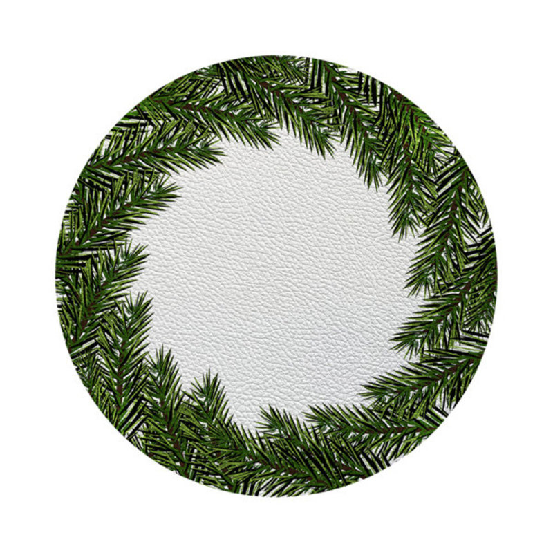 Vegan Leather Round Placemats
