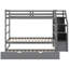 Lit superposé simple à 3 tiroirs avec lit gigogne Fatlume par Harriet Bee-134373473