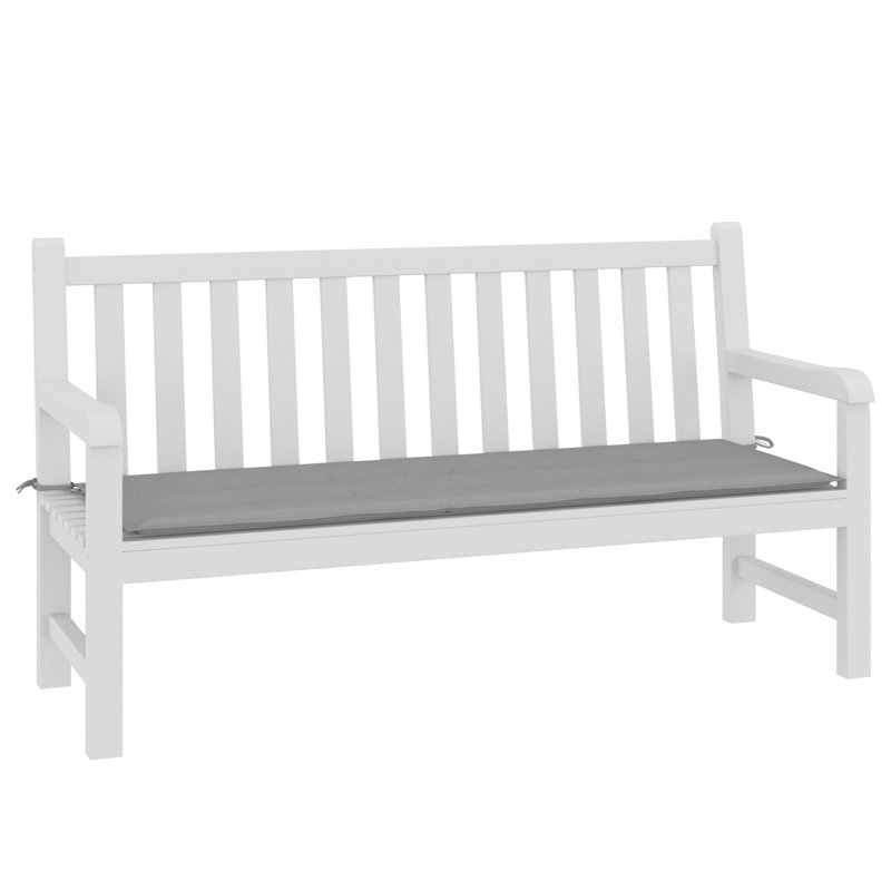 Outdoor Seat Cushion, Gray, 1.2" H x 59.1" W x 19.7" D