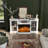 Eijah 58.2'' W Storage Credenza with Electric Fireplace Included-81758622