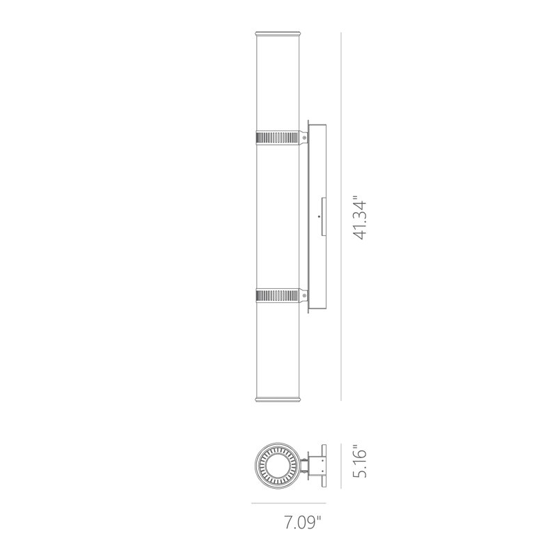 LED Flush Mounted Sconce