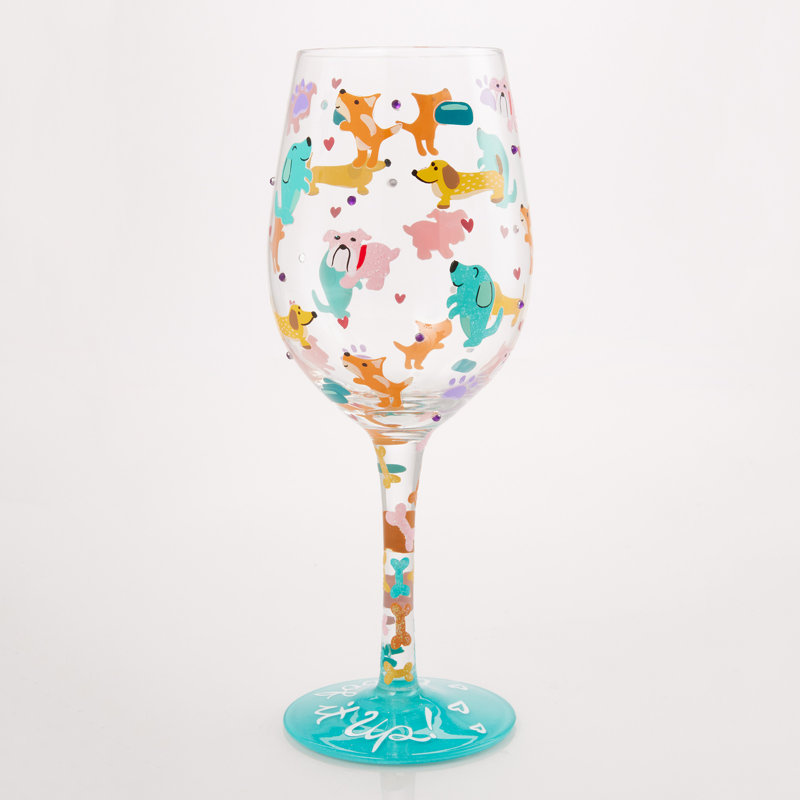 Verre à vin 15 oz Lolita Wouf it Up