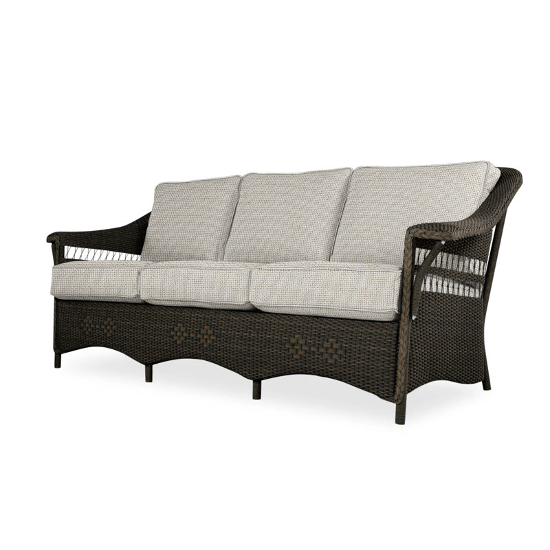 Nantucket Outdoor 3 - Seat Patio Sofa, Friendly Flax, Mink