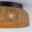 Plafonnier encastré 2 lumières en rotin