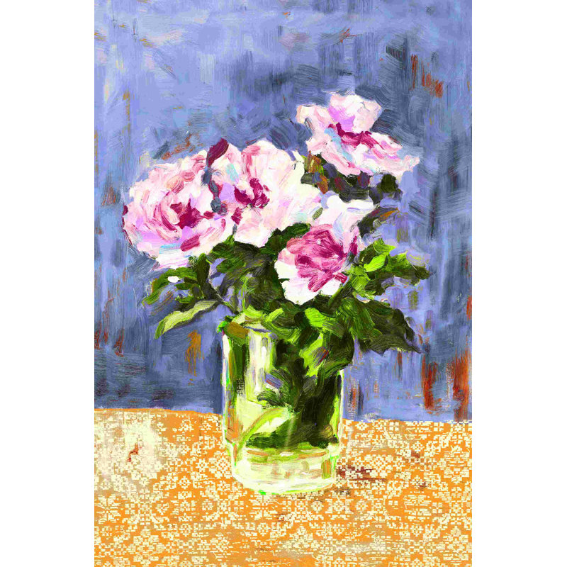 Bouquet de roses, H 18 po x l 12 po