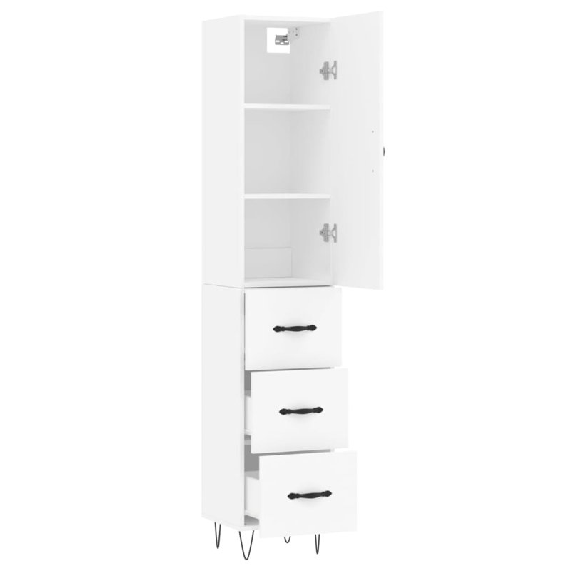 34.5cm Sideboard, White