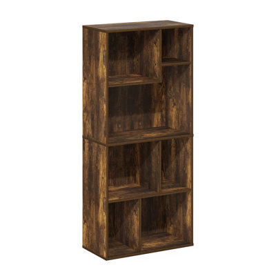 Ebern Designs Denning 7-Cube Irregular Cubes Bookcase, Bookshelf, Storage Organizer by Ebern Designs