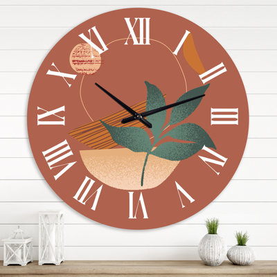 Tropical Tropical Silhouettes and Shapes III - Horloge murale moderne